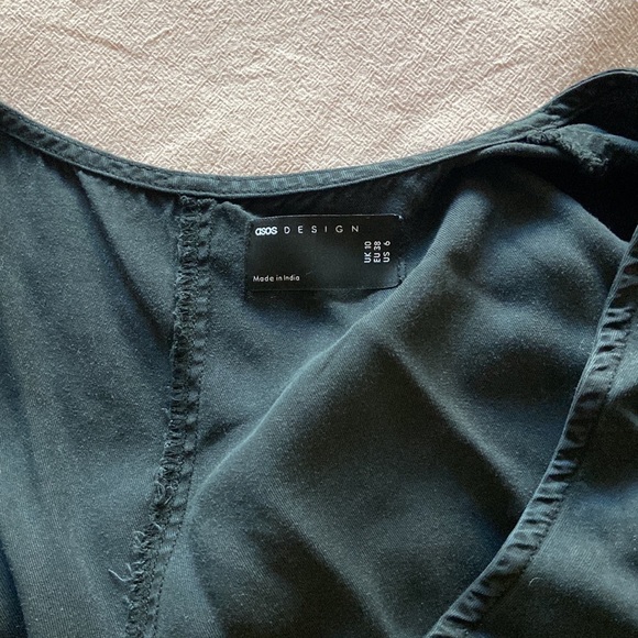 ASOS Design soft denim wrap smock dress - Picture 4 of 7